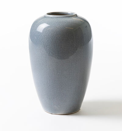 Havbris vase innsvingt blå H39cm